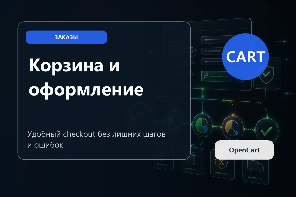 Упрощенная корзина и оформление заказа OpenCart