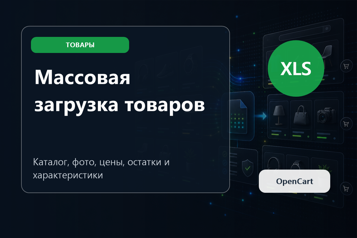 Массовая загрузка товаров OpenCart