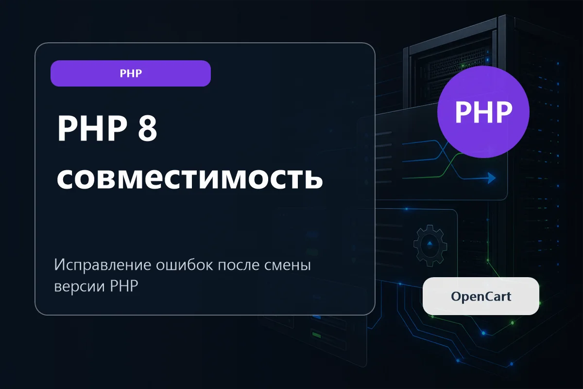 Переход OpenCart на PHP 8: что проверить перед обновлением