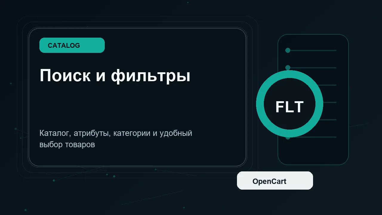 Фильтры и поиск OpenCart: как сделать удобный каталог и не создать дубли для SEO
