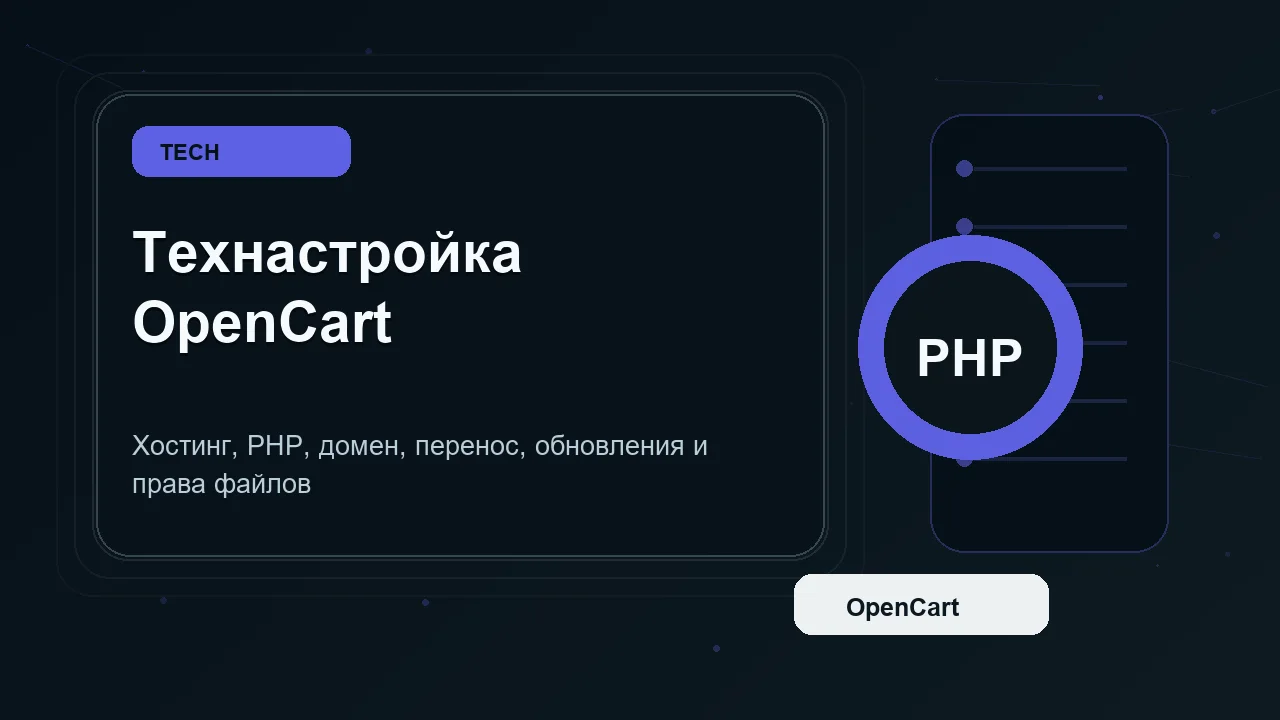 Не открывается админка OpenCart: причины и порядок восстановления доступа
